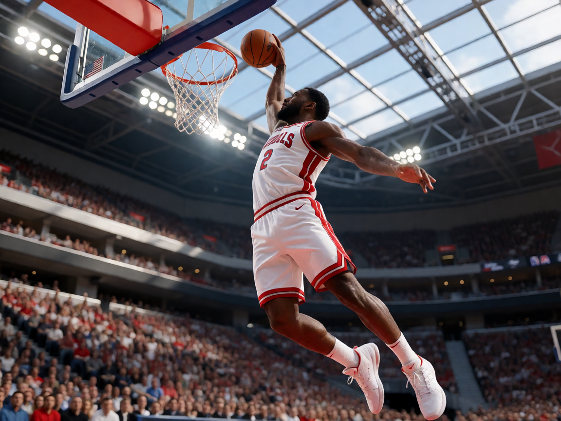 NBA职业篮球联赛比赛现场精彩瞬间